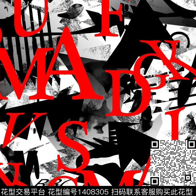 几何男装满版花字母传统印花华亿平台下载（图片编号: 1408305） - 瓦栏（Walan）