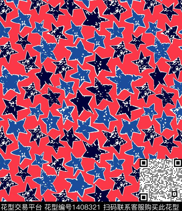 五角星童装系列可爱几何传统印花华亿平台下载（图片编号: 1408321） - 瓦栏（Walan）