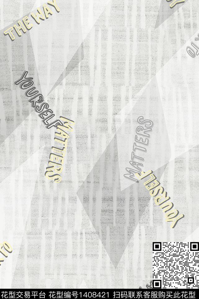 几何男装满版花字母数码印花华亿平台下载（图片编号: 1408421） - 瓦栏（Walan）