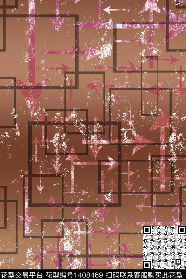 几何大牌风潮牌数码印花华亿平台下载（图片编号: 1408469） - 瓦栏（Walan）