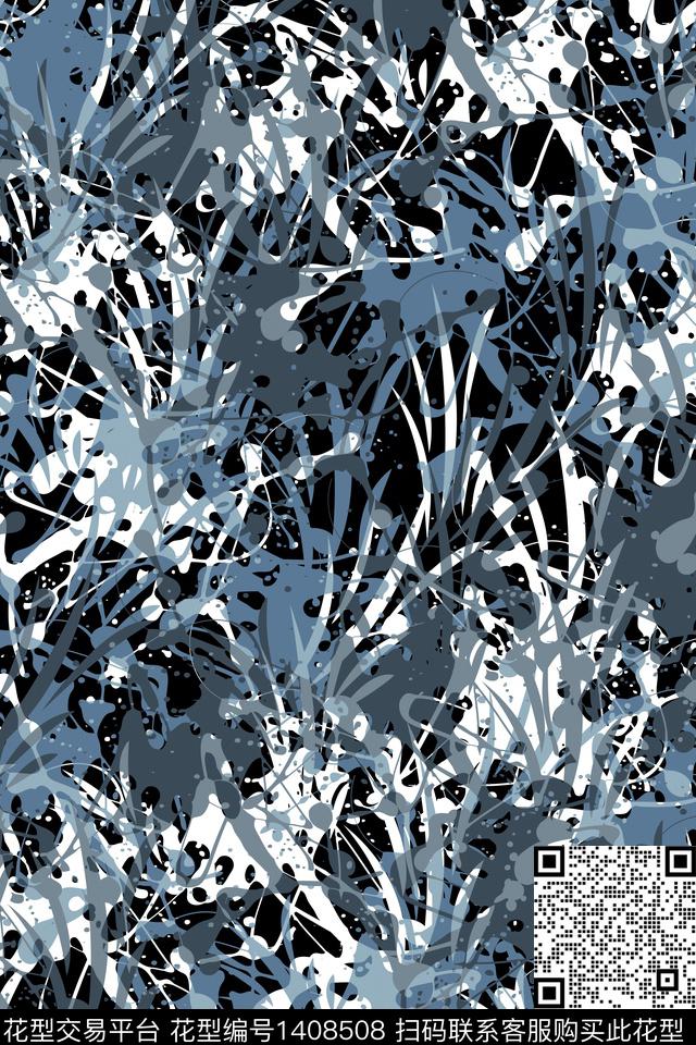 抽象男装家居服户外传统印花华亿平台下载（图片编号: 1408508） - 瓦栏（Walan）