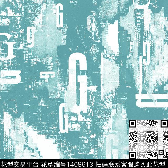 字母肌理2021数码印花华亿平台下载（图片编号: 1408613） - 瓦栏（Walan）