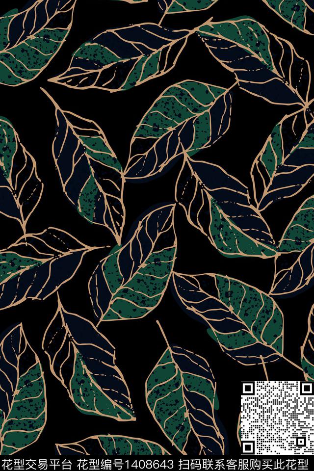 男装花卉大牌风数码印花华亿平台下载（图片编号: 1408643） - 瓦栏（Walan）