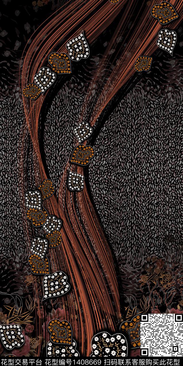 花卉中老年定位花数码印花华亿平台下载（图片编号: 1408669） - 瓦栏（Walan）