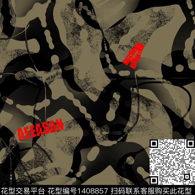 几何男装满版花大牌风传统印花华亿平台下载（图片编号: 1408857） - 瓦栏（Walan）