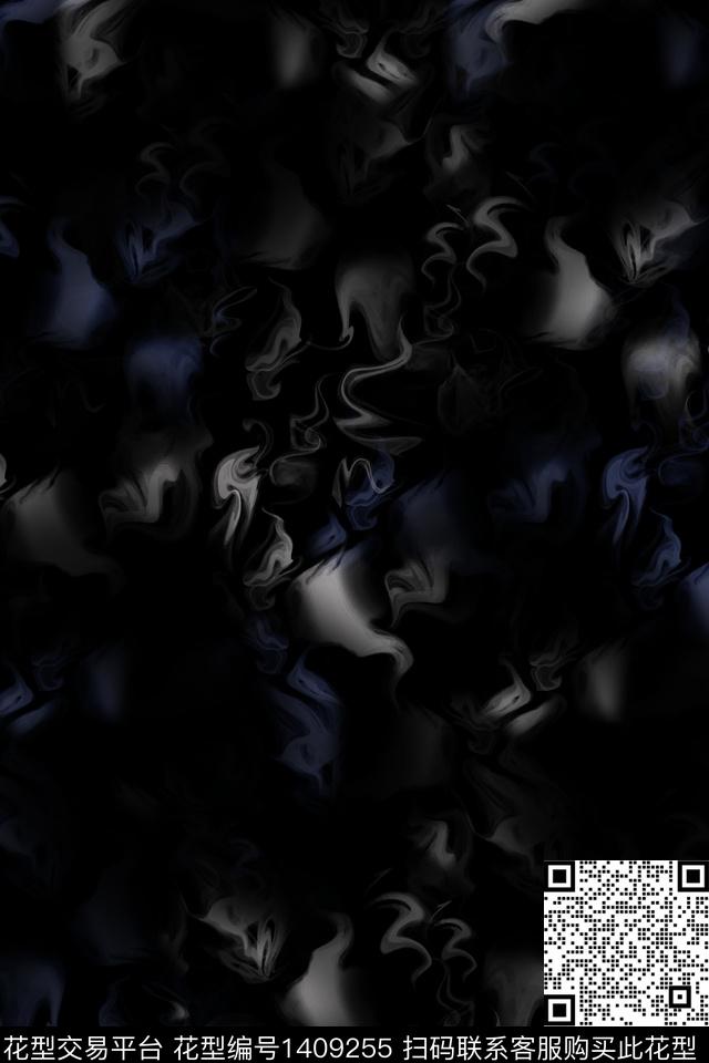 男装抽象连续数码印花华亿平台下载（图片编号: 1409255） - 瓦栏（Walan）