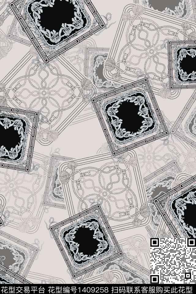 男装审几何数码印花华亿平台下载（图片编号: 1409258） - 瓦栏（Walan）