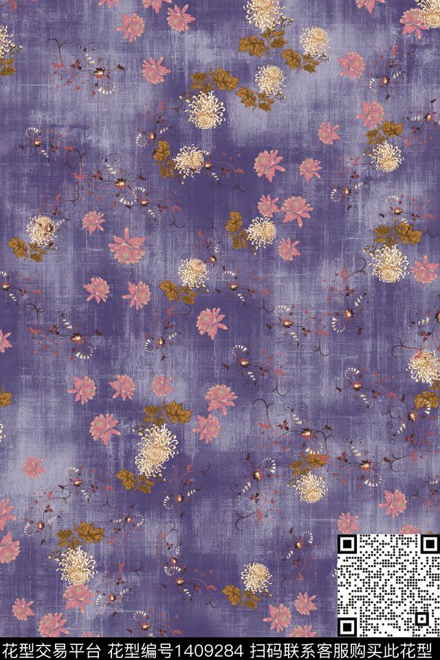 女装棉麻中国风传统印花华亿平台下载（图片编号: 1409284） - 瓦栏（Walan）