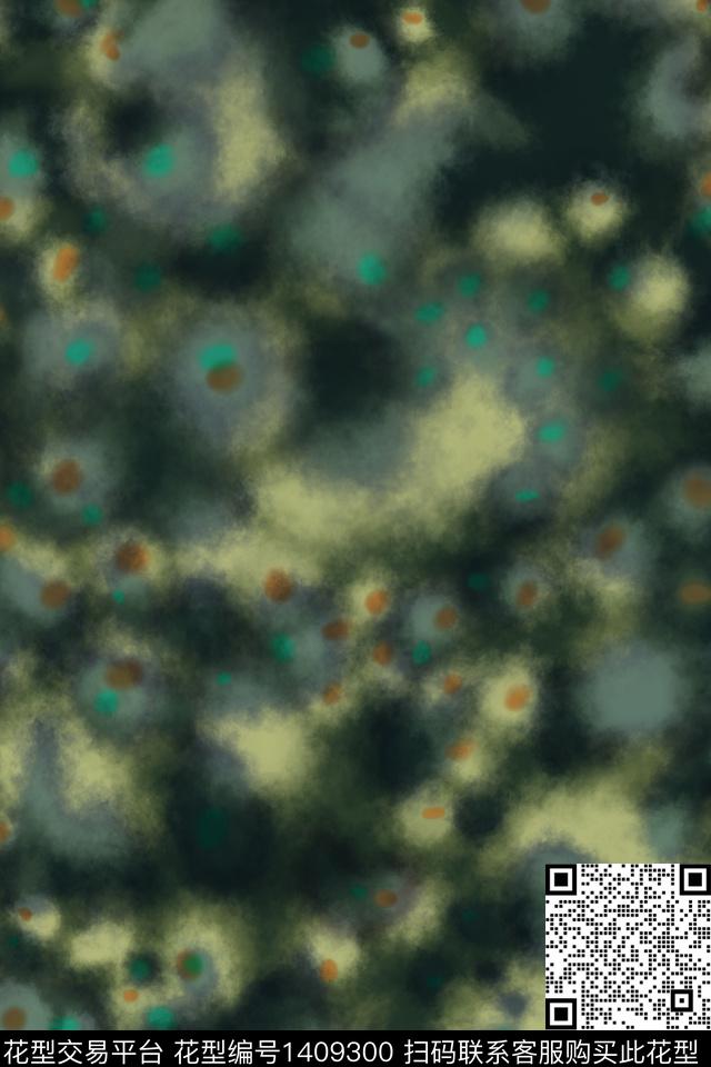 男装迷彩抽象数码印花华亿平台下载（图片编号: 1409300） - 瓦栏（Walan）