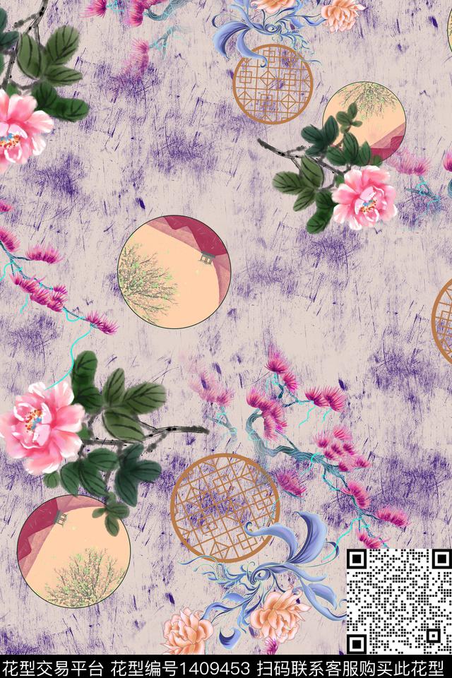 女装棉麻中国风传统印花华亿平台下载（图片编号: 1409453） - 瓦栏（Walan）