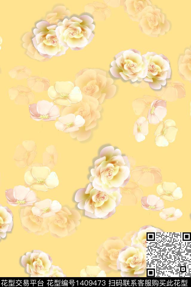 几何女装大牌风数码印花华亿平台下载（图片编号: 1409473） - 瓦栏（Walan）