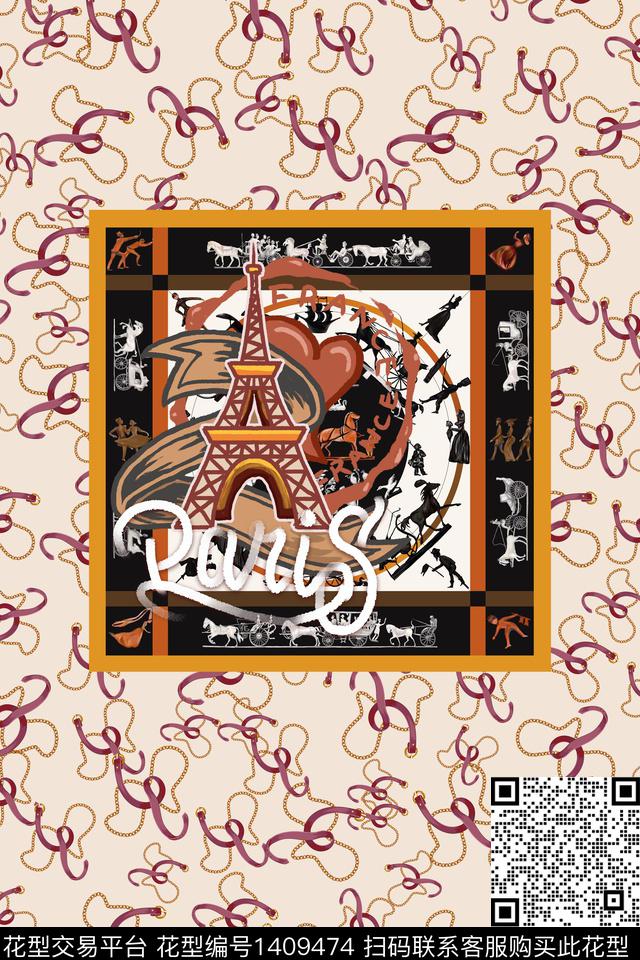 几何女装大牌风数码印花华亿平台下载（图片编号: 1409474） - 瓦栏（Walan）