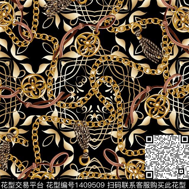 几何男装大牌风数码印花华亿平台下载（图片编号: 1409509） - 瓦栏（Walan）