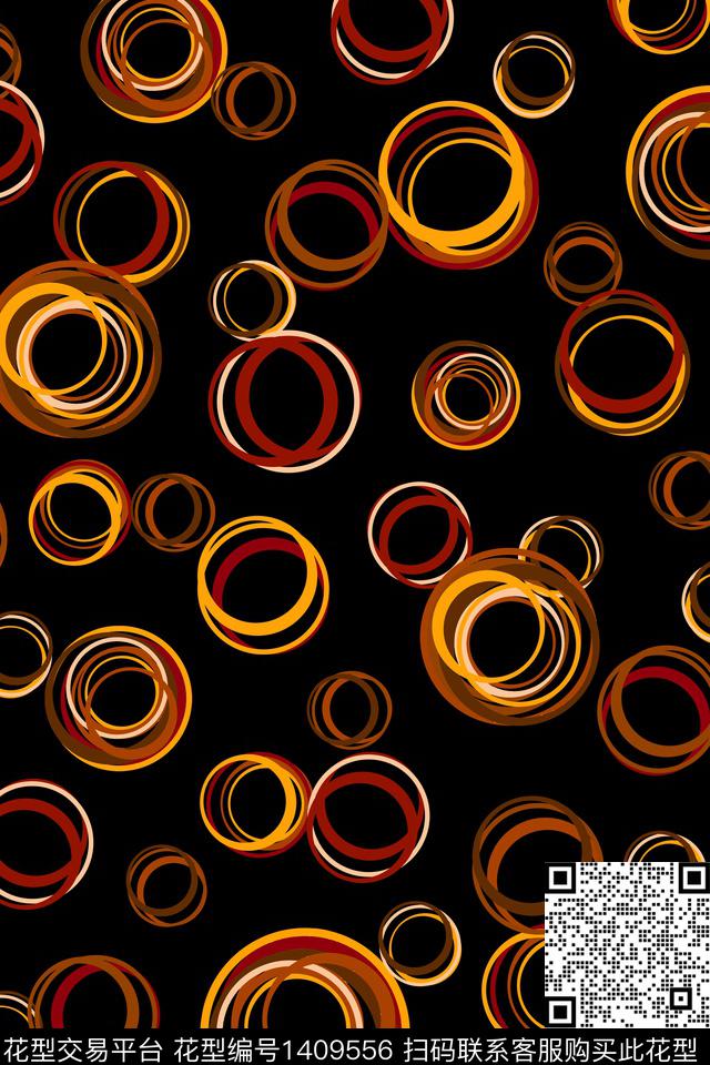 几何大牌风抽象数码印花华亿平台下载（图片编号: 1409556） - 瓦栏（Walan）