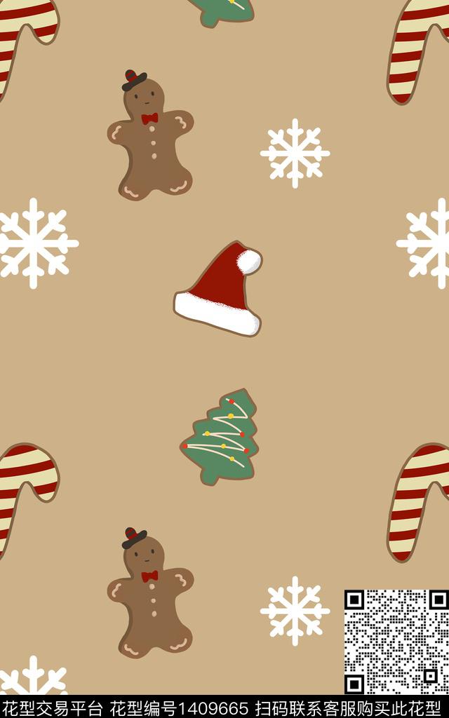 可爱卡通温暖传统印花华亿平台下载（图片编号: 1409665） - 瓦栏（Walan）