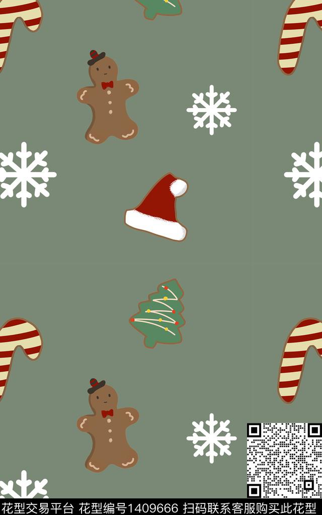 可爱卡通温暖传统印花华亿平台下载（图片编号: 1409666） - 瓦栏（Walan）