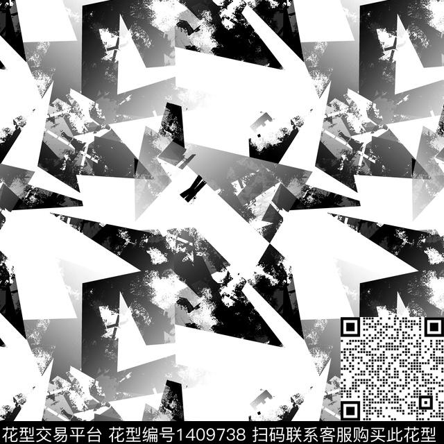 几何男装满版花大牌风传统印花华亿平台下载（图片编号: 1409738） - 瓦栏（Walan）