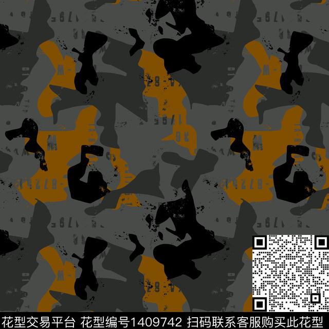 几何男装满版花大牌风传统印花华亿平台下载（图片编号: 1409742） - 瓦栏（Walan）