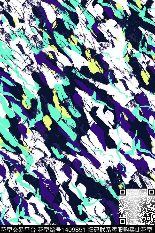 男装迷彩大牌风数码印花华亿平台下载（图片编号: 1409851） - 瓦栏（Walan）