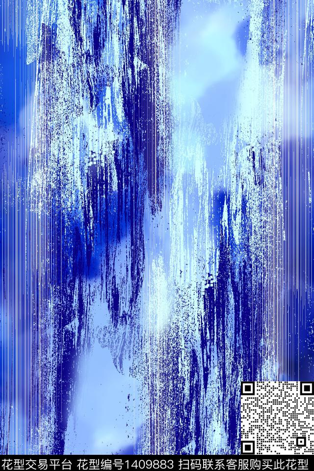 线条炫彩肌理数码印花华亿平台下载（图片编号: 1409883） - 瓦栏（Walan）