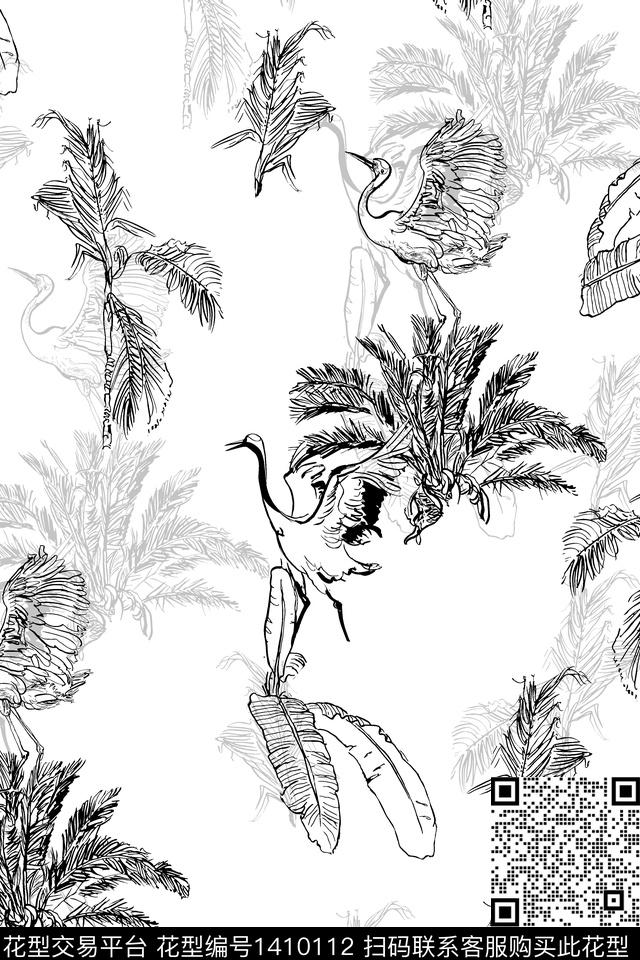 男装满版花大牌风几何男装数码印花华亿平台下载（图片编号: 1410112） - 瓦栏（Walan）