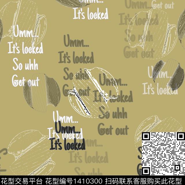 几何字母大牌风传统印花华亿平台下载（图片编号: 1410300） - 瓦栏（Walan）