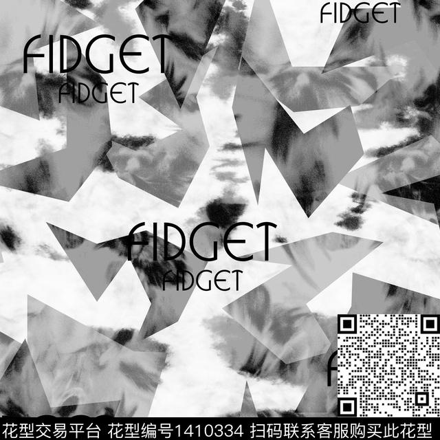 几何字母扎染华亿平台传统印花华亿平台下载（图片编号: 1410334） - 瓦栏（Walan）