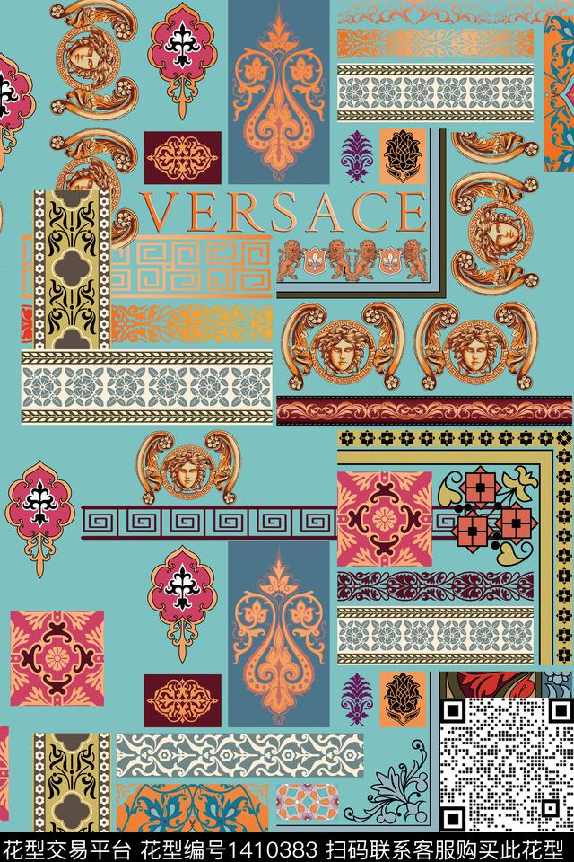 字母女装大牌风数码印花华亿平台下载（图片编号: 1410383） - 瓦栏（Walan）