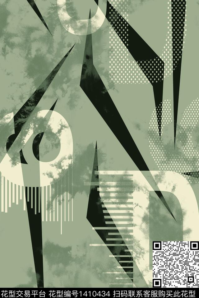 几何男装满版花字母传统印花华亿平台下载（图片编号: 1410434） - 瓦栏（Walan）