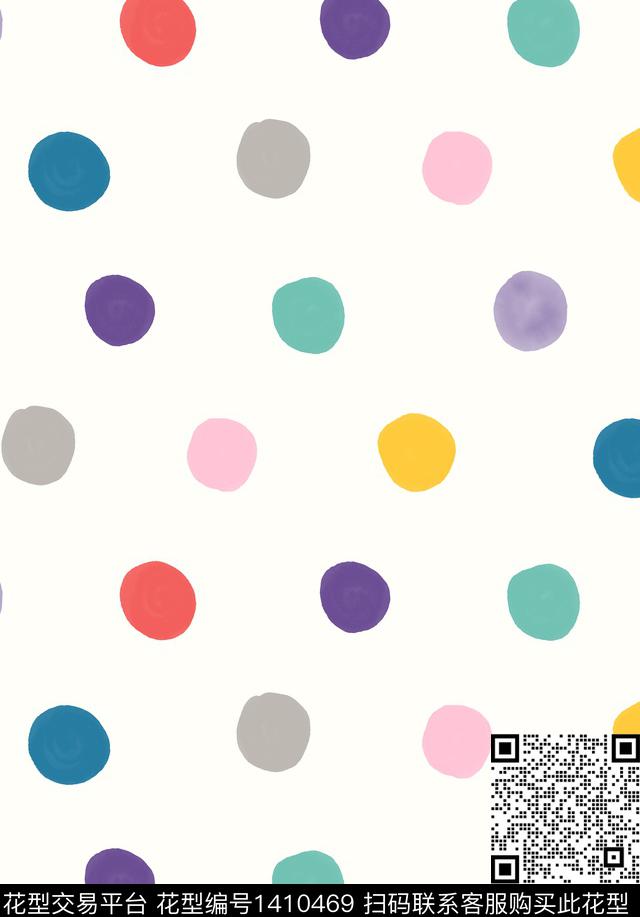 水彩笔触大牌风数码印花华亿平台下载（图片编号: 1410469） - 瓦栏（Walan）