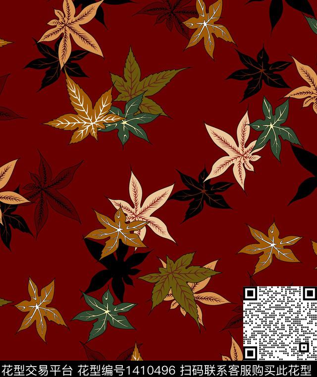 连衣裙女装休闲数码印花华亿平台下载（图片编号: 1410496） - 瓦栏（Walan）