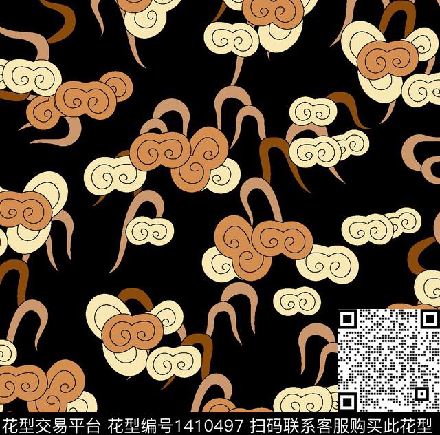 连衣裙女装休闲数码印花华亿平台下载（图片编号: 1410497） - 瓦栏（Walan）