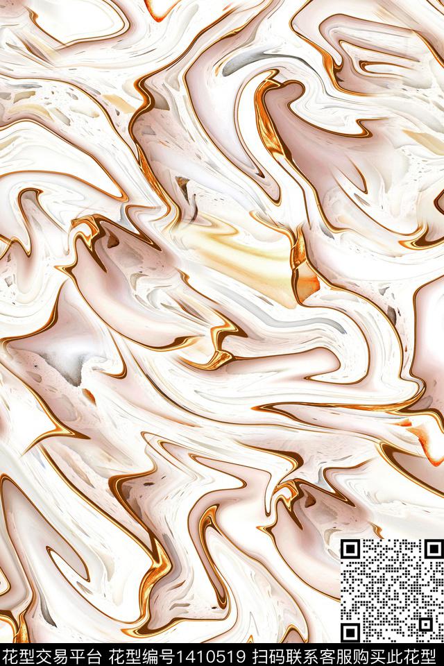 扎染华亿平台大理石年轻女性数码印花华亿平台下载（图片编号: 1410519） - 瓦栏（Walan）