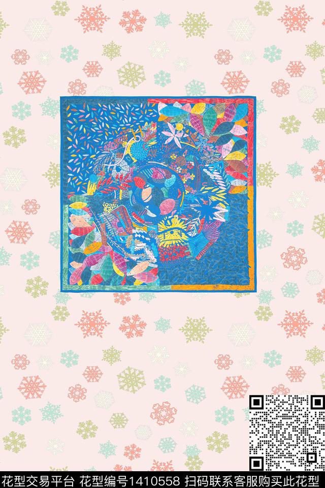 几何大牌风数码印花华亿平台下载（图片编号: 1410558） - 瓦栏（Walan）