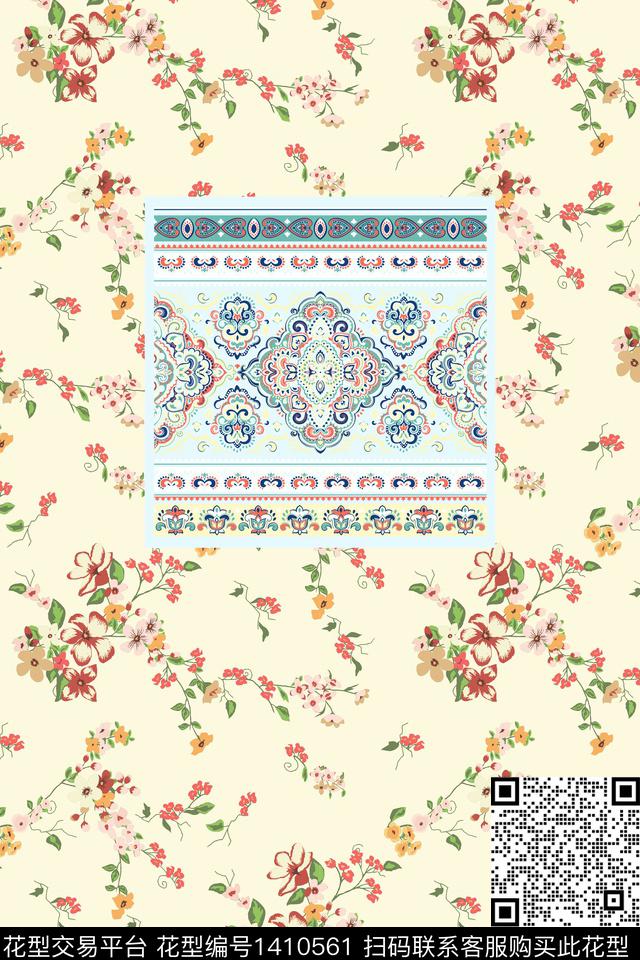 几何大牌风数码印花华亿平台下载（图片编号: 1410561） - 瓦栏（Walan）