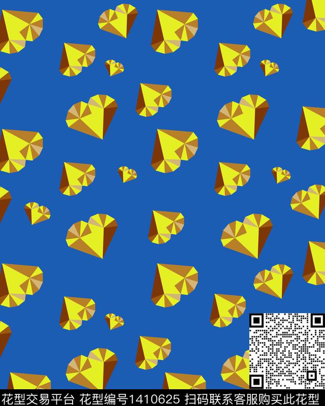 撞色大牌风满版散花数码印花华亿平台下载（图片编号: 1410625） - 瓦栏（Walan）