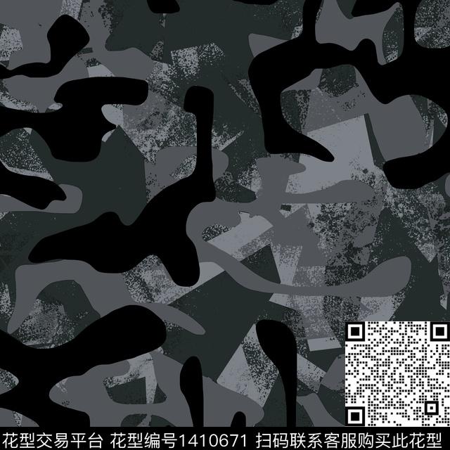 几何男装满版花大牌风传统印花华亿平台下载（图片编号: 1410671） - 瓦栏（Walan）