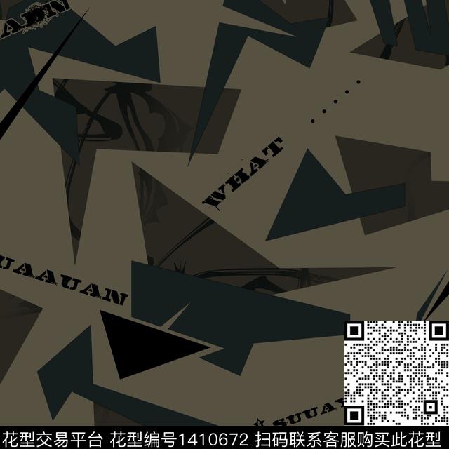 几何男装满版花大牌风传统印花华亿平台下载（图片编号: 1410672） - 瓦栏（Walan）