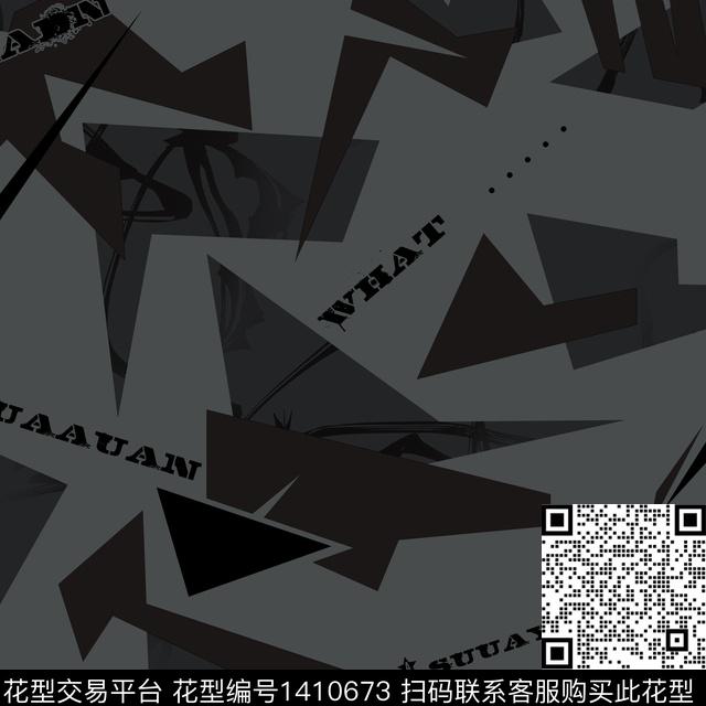 几何男装满版花大牌风传统印花华亿平台下载（图片编号: 1410673） - 瓦栏（Walan）