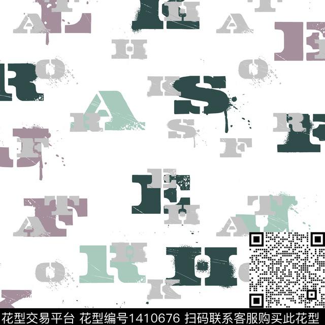 几何男装满版花字母传统印花华亿平台下载（图片编号: 1410676） - 瓦栏（Walan）