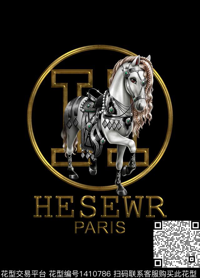 几何定位花字母数码印花华亿平台下载（图片编号: 1410786） - 瓦栏（Walan）