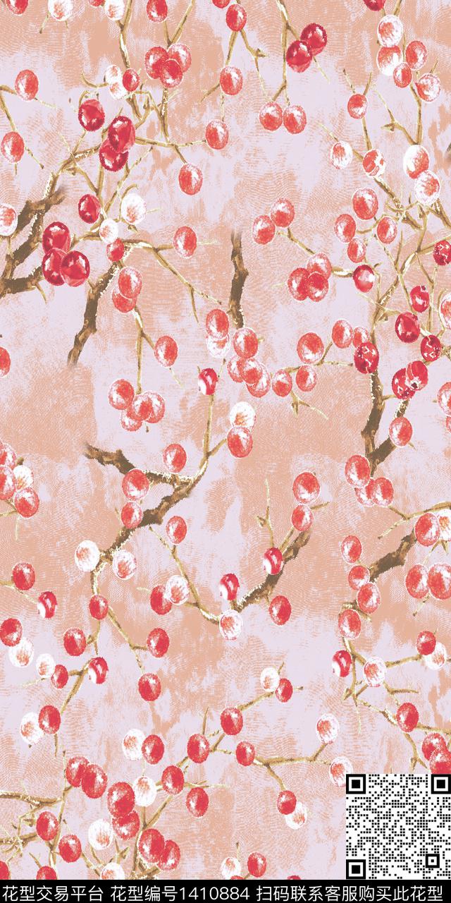 女装花卉小碎花数码印花华亿平台下载（图片编号: 1410884） - 瓦栏（Walan）
