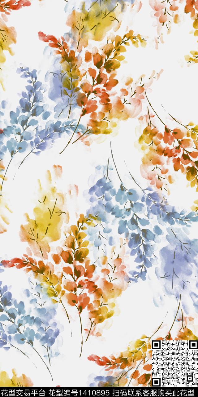 女装花卉数码印花华亿平台下载（图片编号: 1410895） - 瓦栏（Walan）