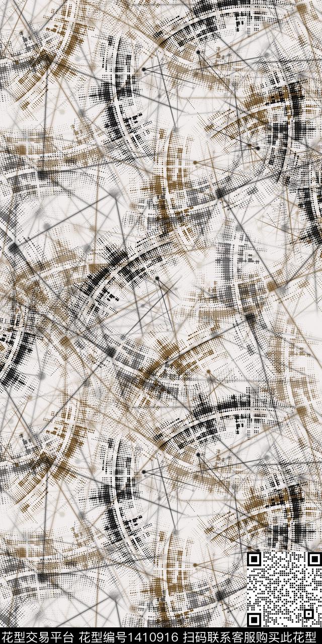 女装花卉抽象数码印花华亿平台下载（图片编号: 1410916） - 瓦栏（Walan）