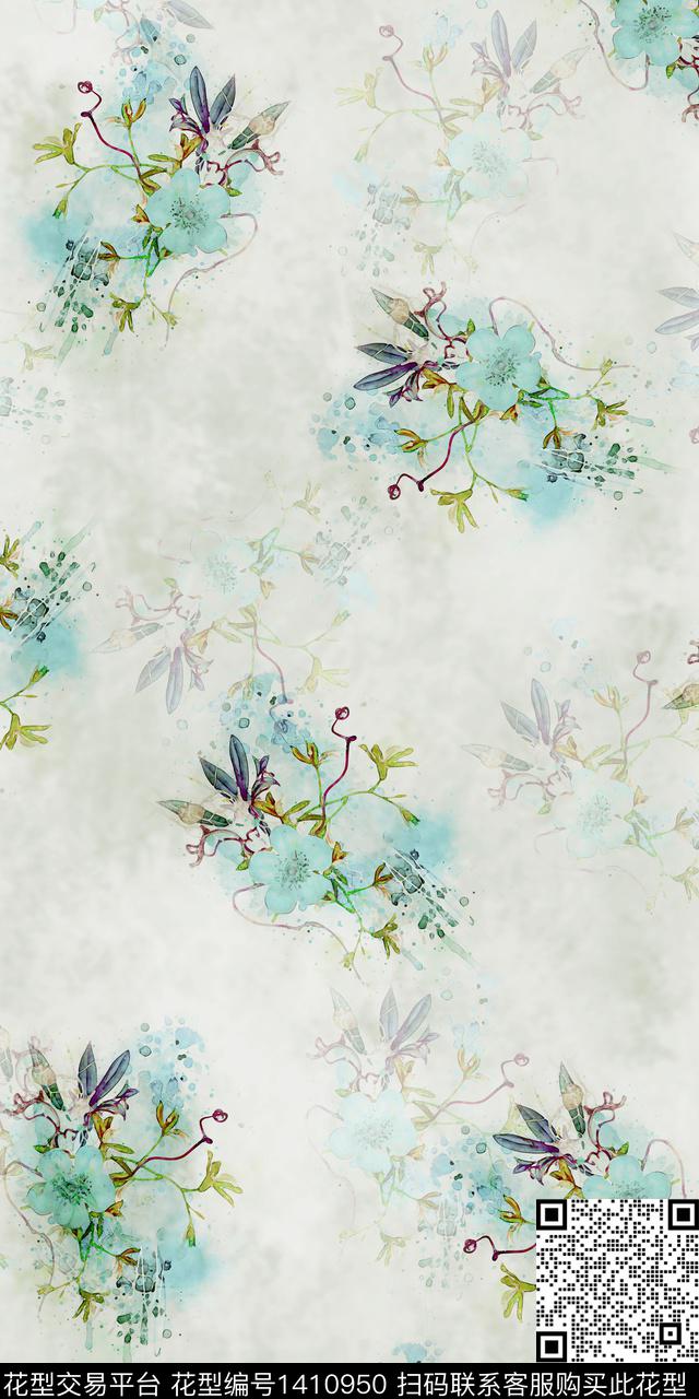 女装花卉数码印花华亿平台下载（图片编号: 1410950） - 瓦栏（Walan）