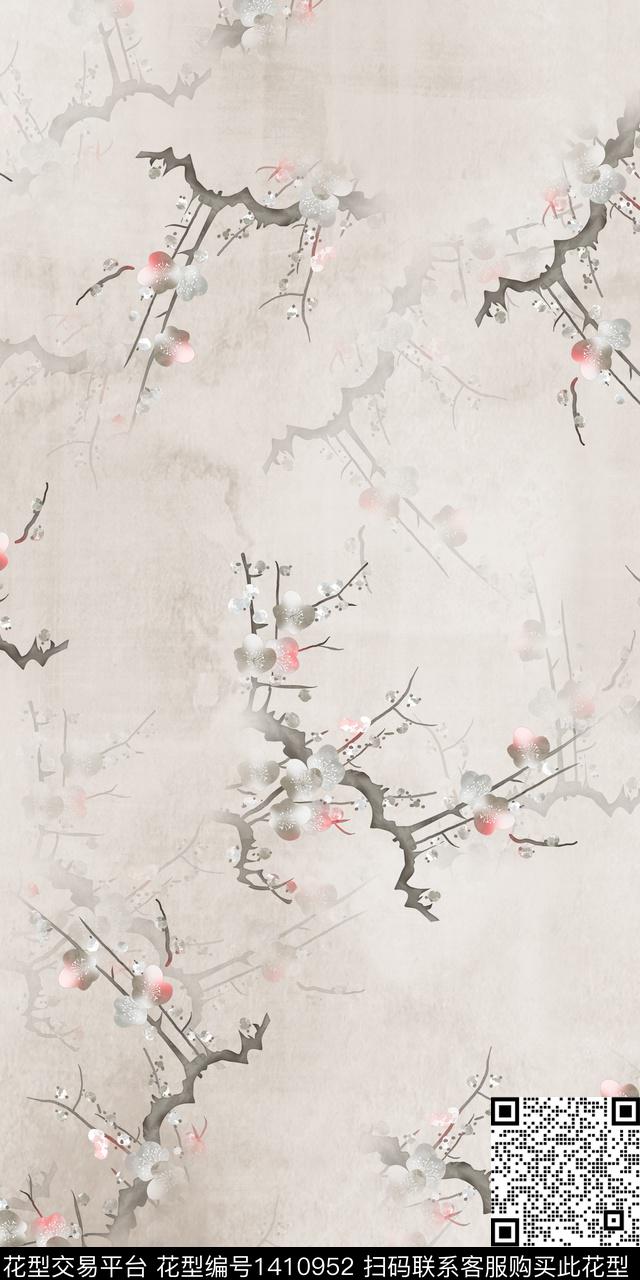 女装花卉数码印花华亿平台下载（图片编号: 1410952） - 瓦栏（Walan）