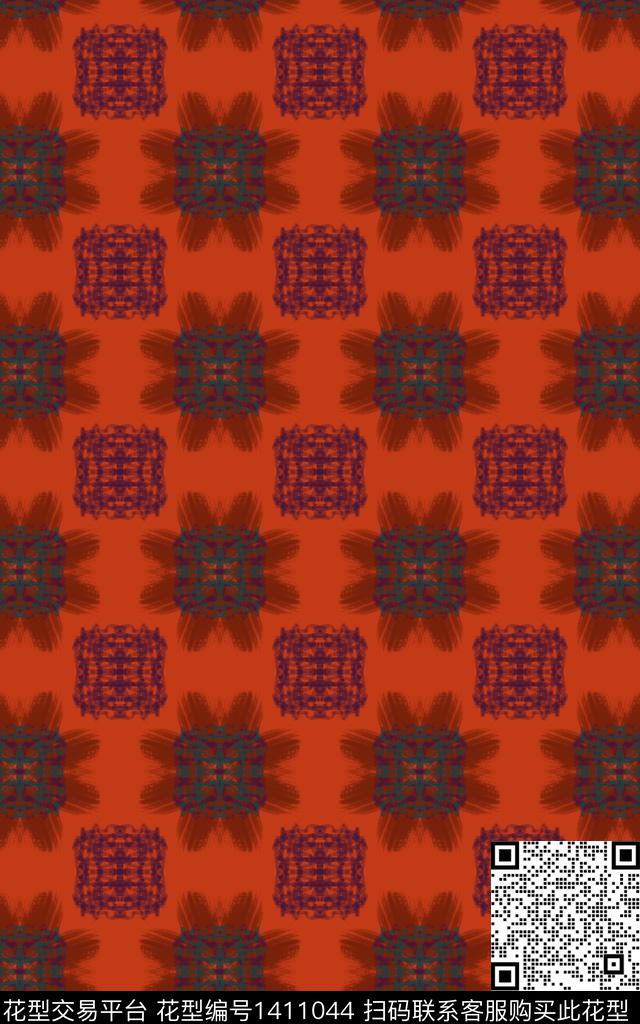 几何民族风大牌风传统印花华亿平台下载（图片编号: 1411044） - 瓦栏（Walan）