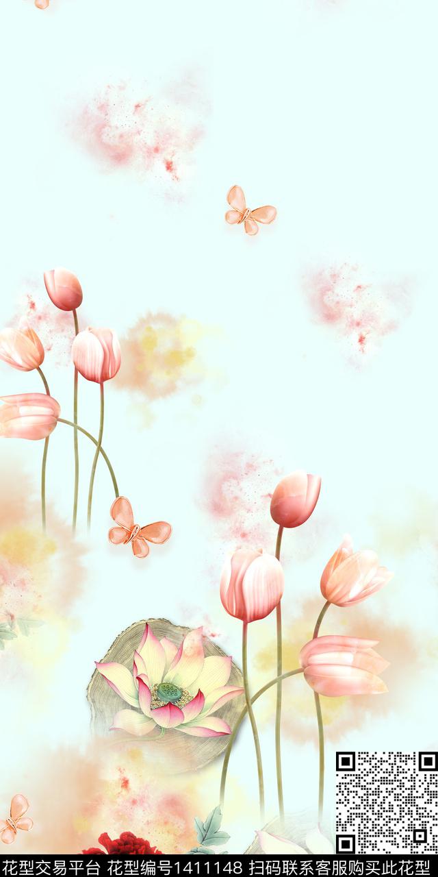 时尚旗袍中国风传统印花华亿平台下载（图片编号: 1411148） - 瓦栏（Walan）