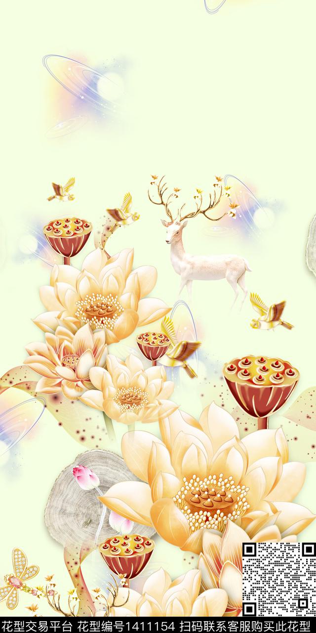 时尚旗袍中国风传统印花华亿平台下载（图片编号: 1411154） - 瓦栏（Walan）