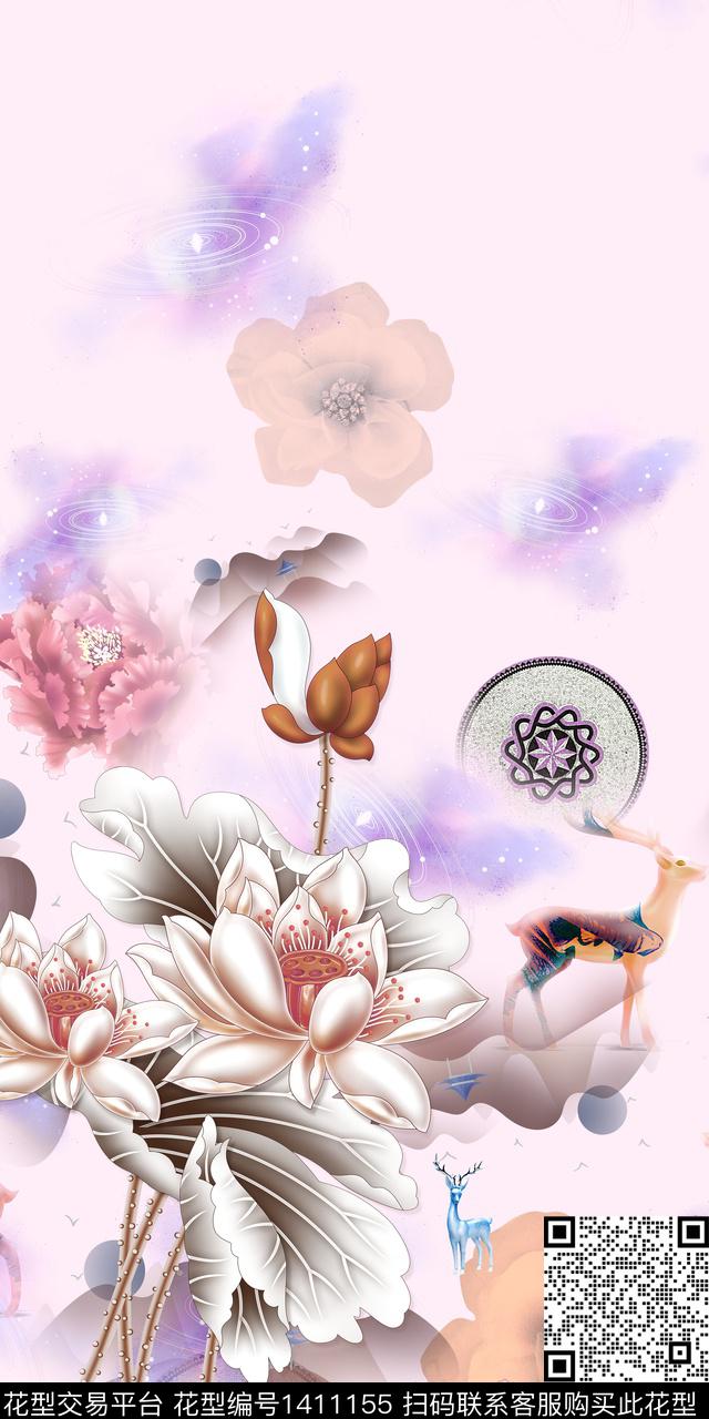 时尚旗袍中国风传统印花华亿平台下载（图片编号: 1411155） - 瓦栏（Walan）